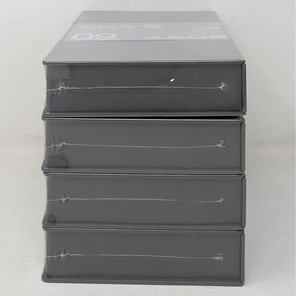 LOT OF 4 Sony Broadcast VideoCassette 60 Minute MQST-60 Master Quality S-VHS New